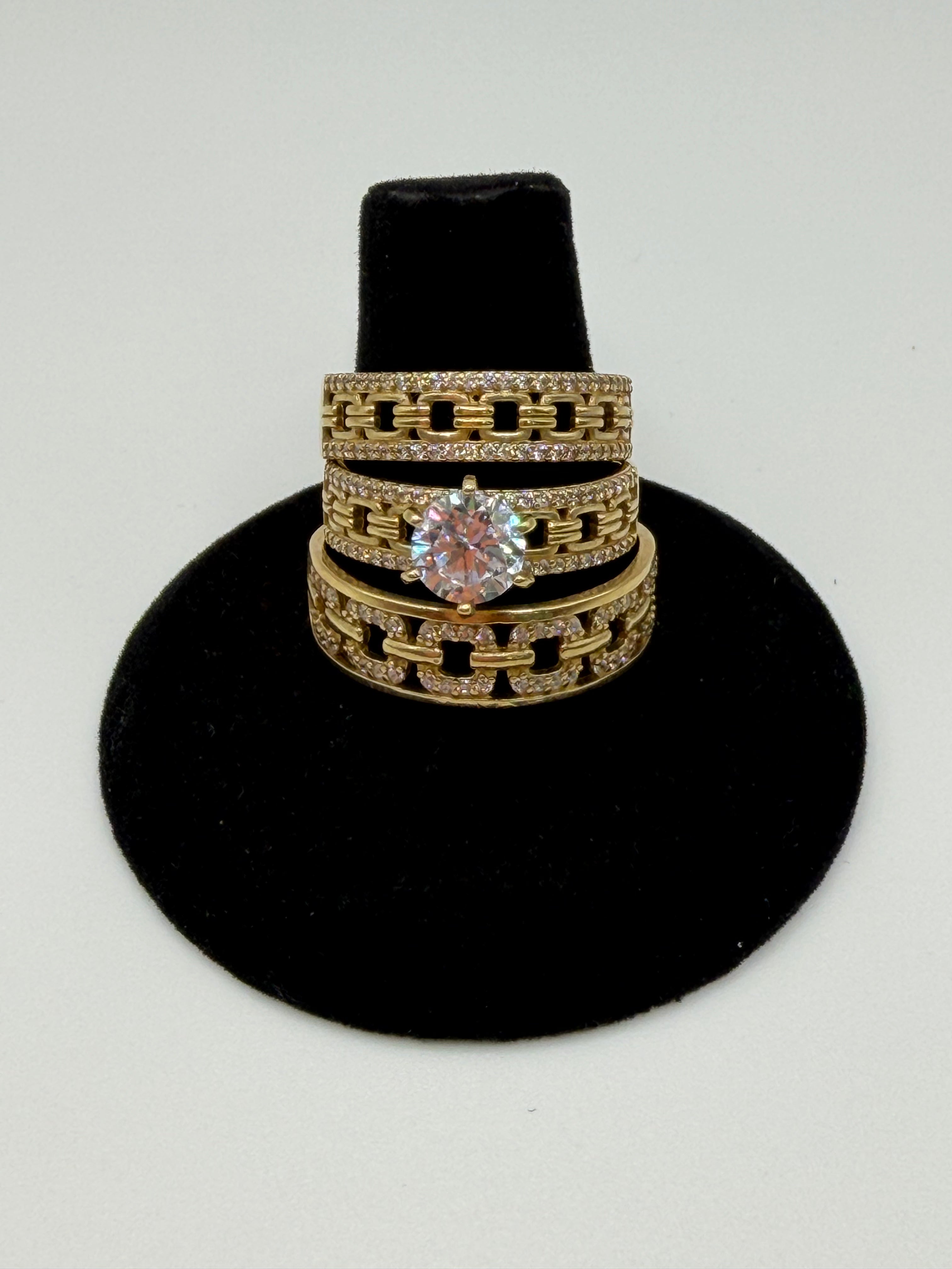 Wedding ring set 10k