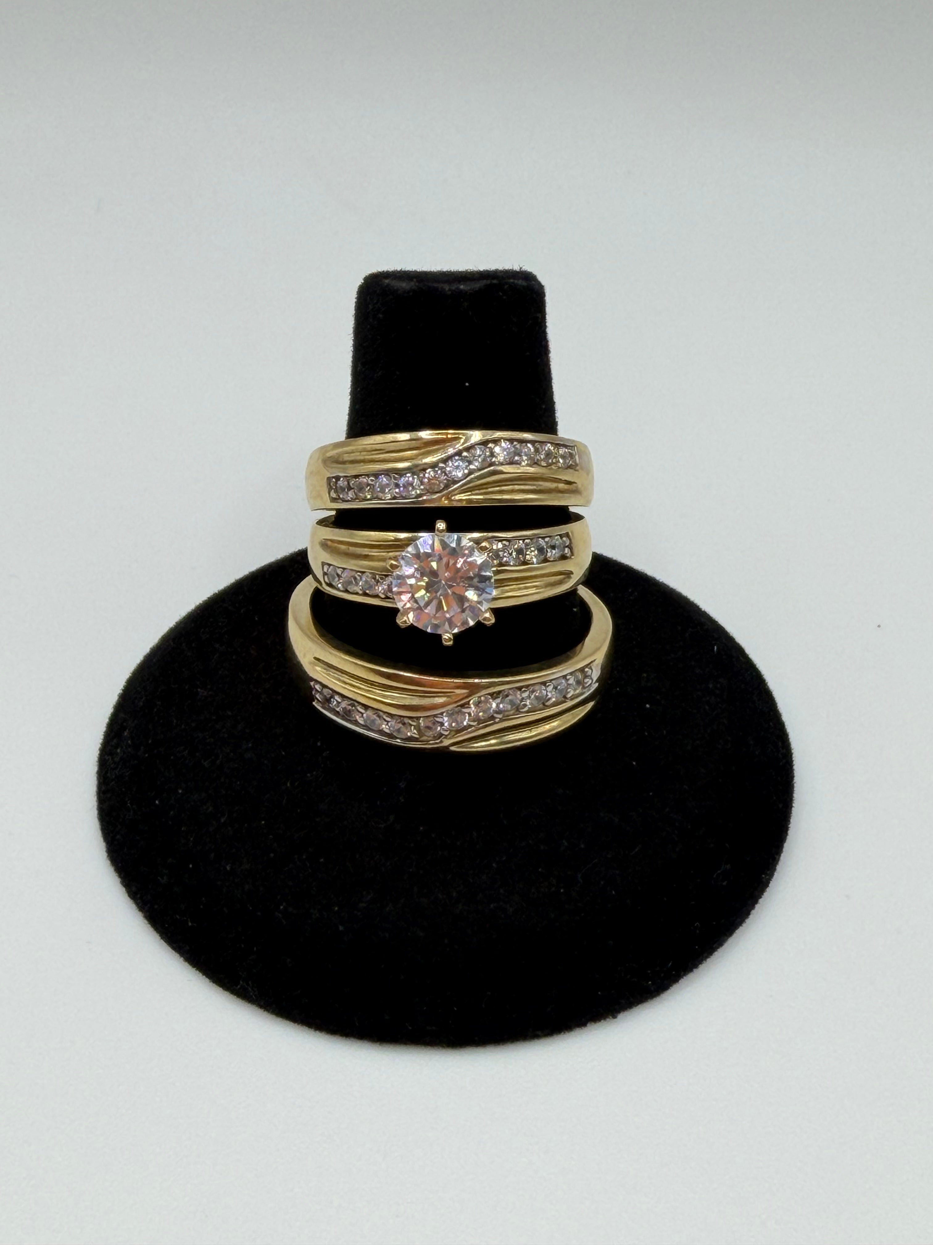 Wedding ring set 10k