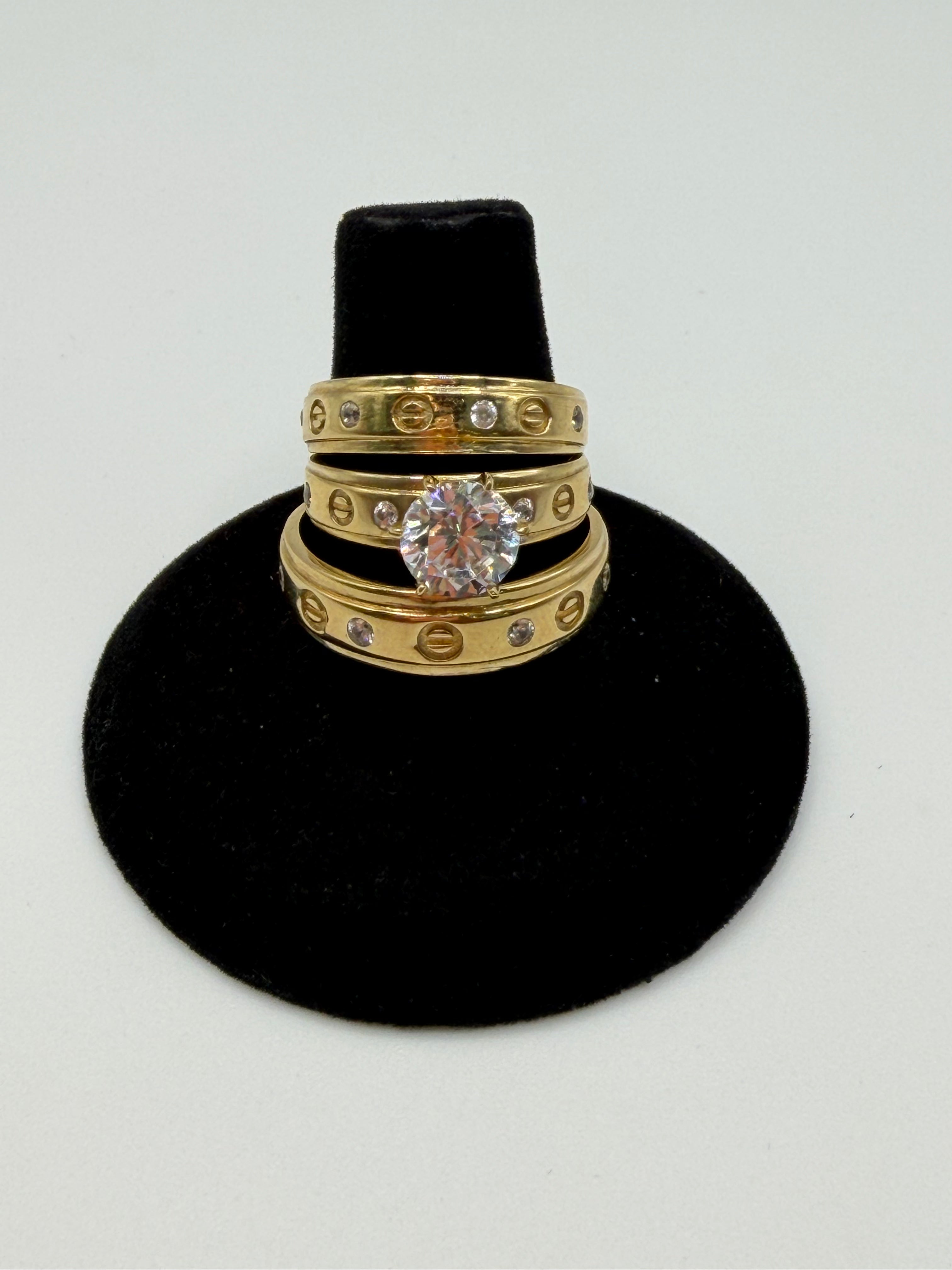 Wedding ring set 10k