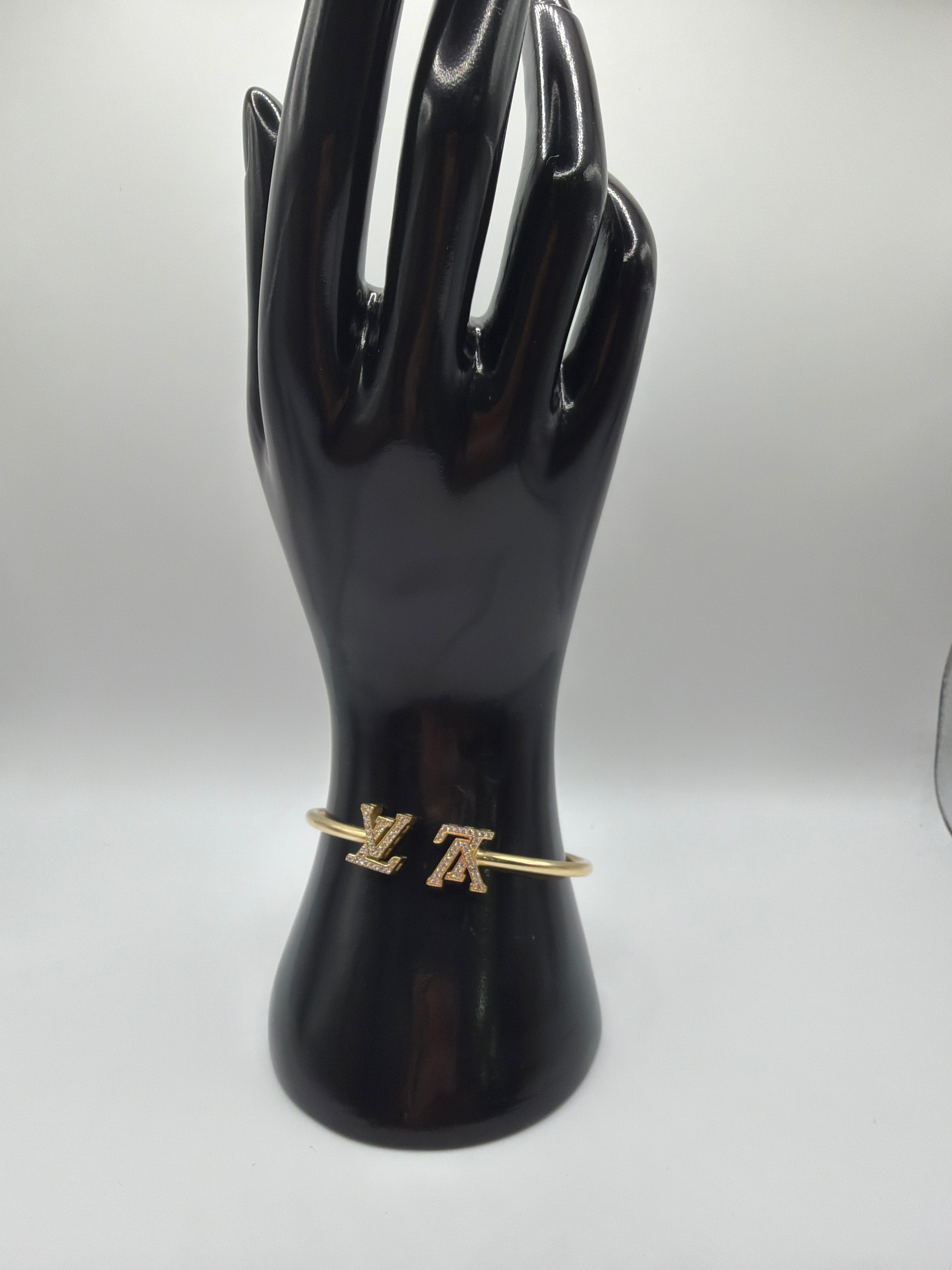 14k Letter Bangle