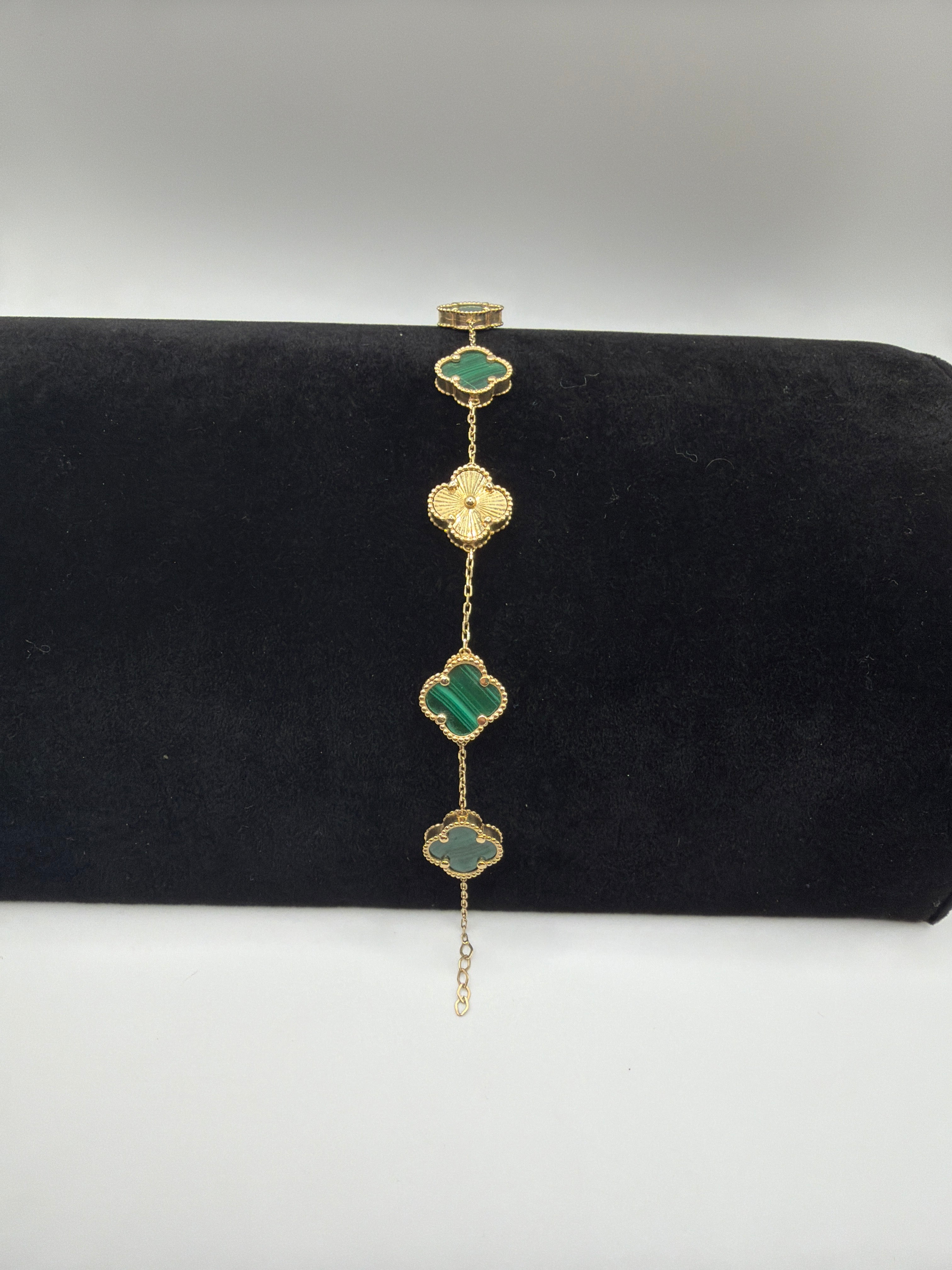 10k Green Clover Bracelet