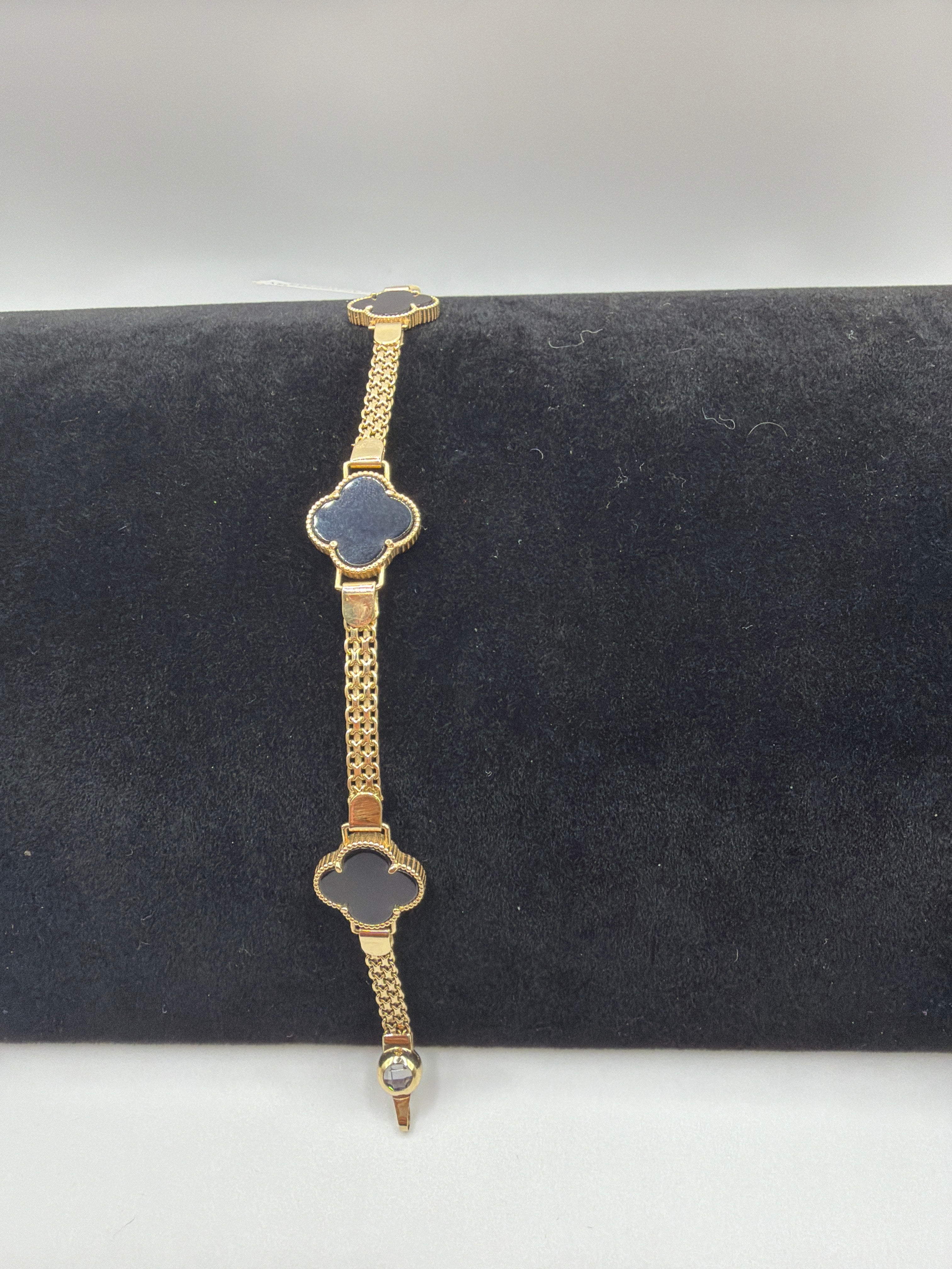 14k Black Clover Bracelet