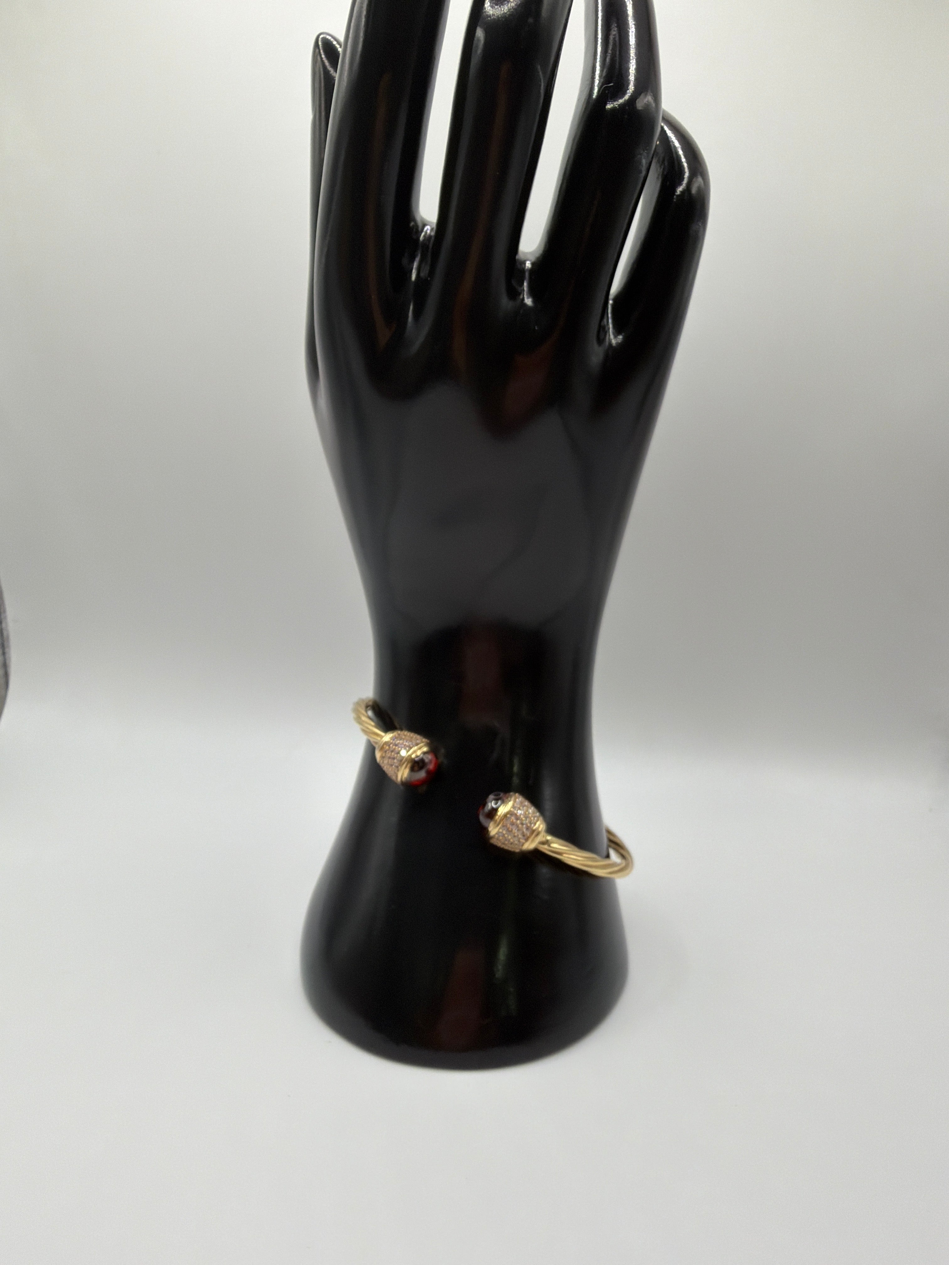 14k Bangle with Stones