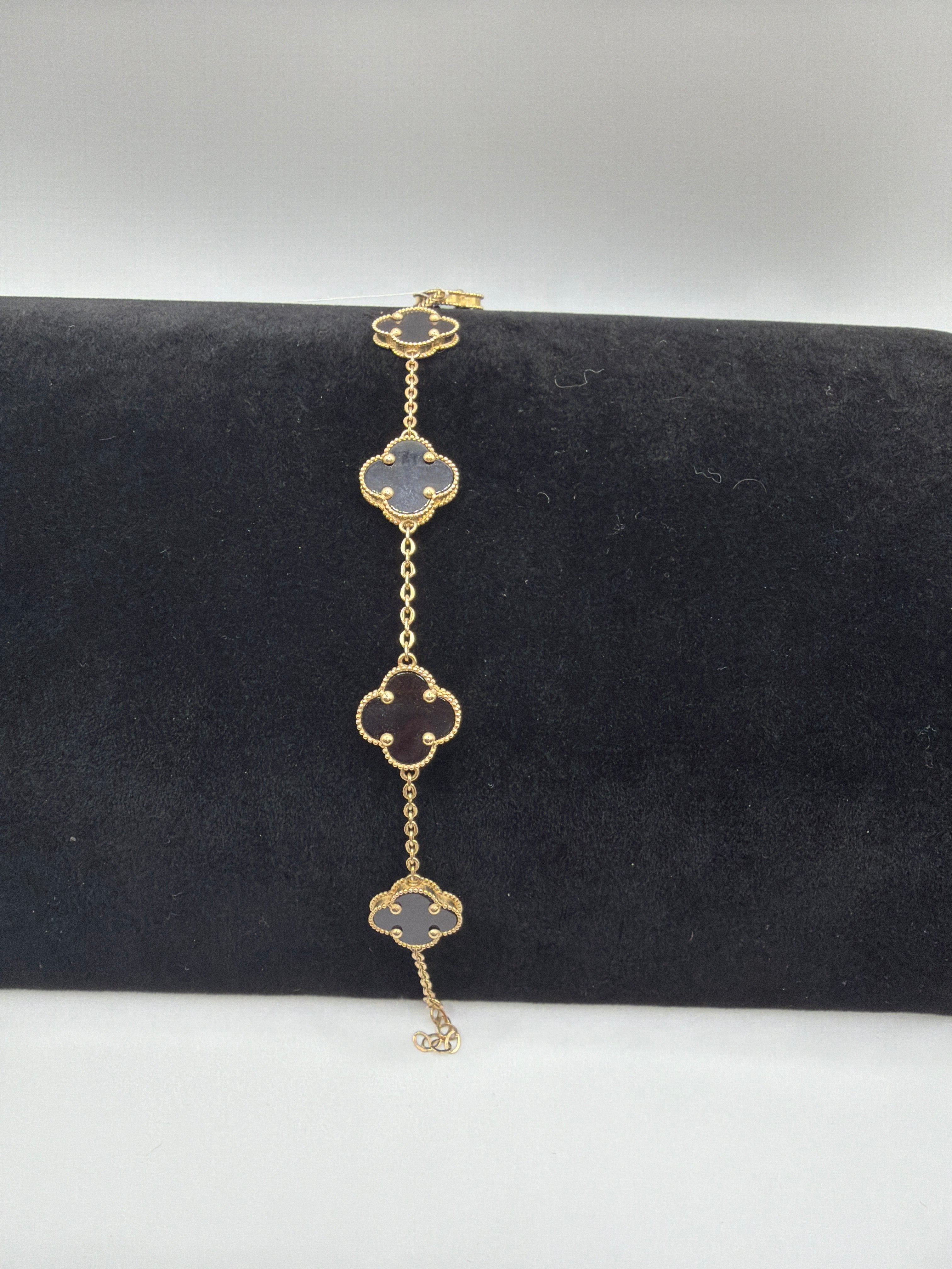 14k Black Clover Bracelet