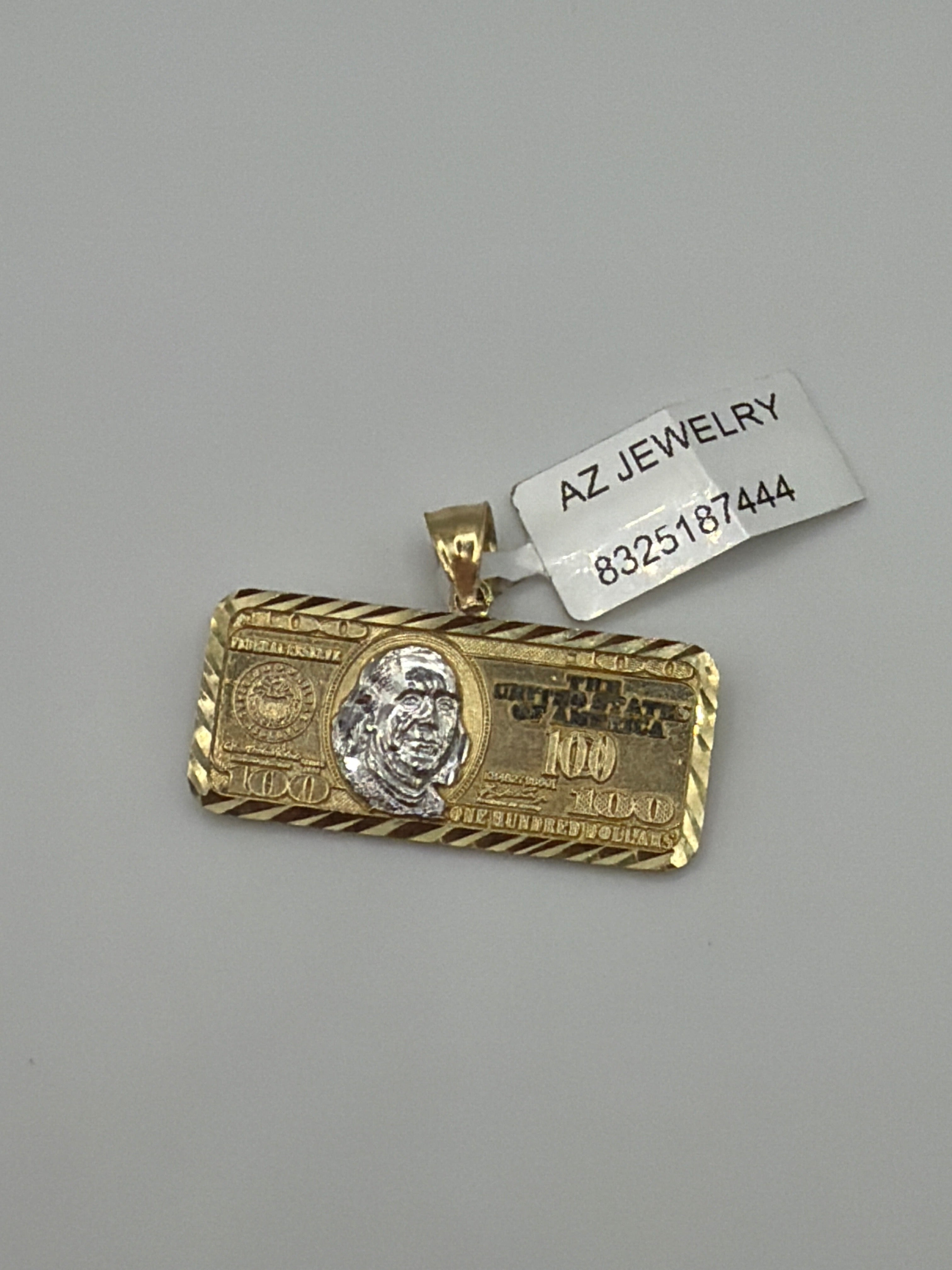 10k Dollar Bill Pendant