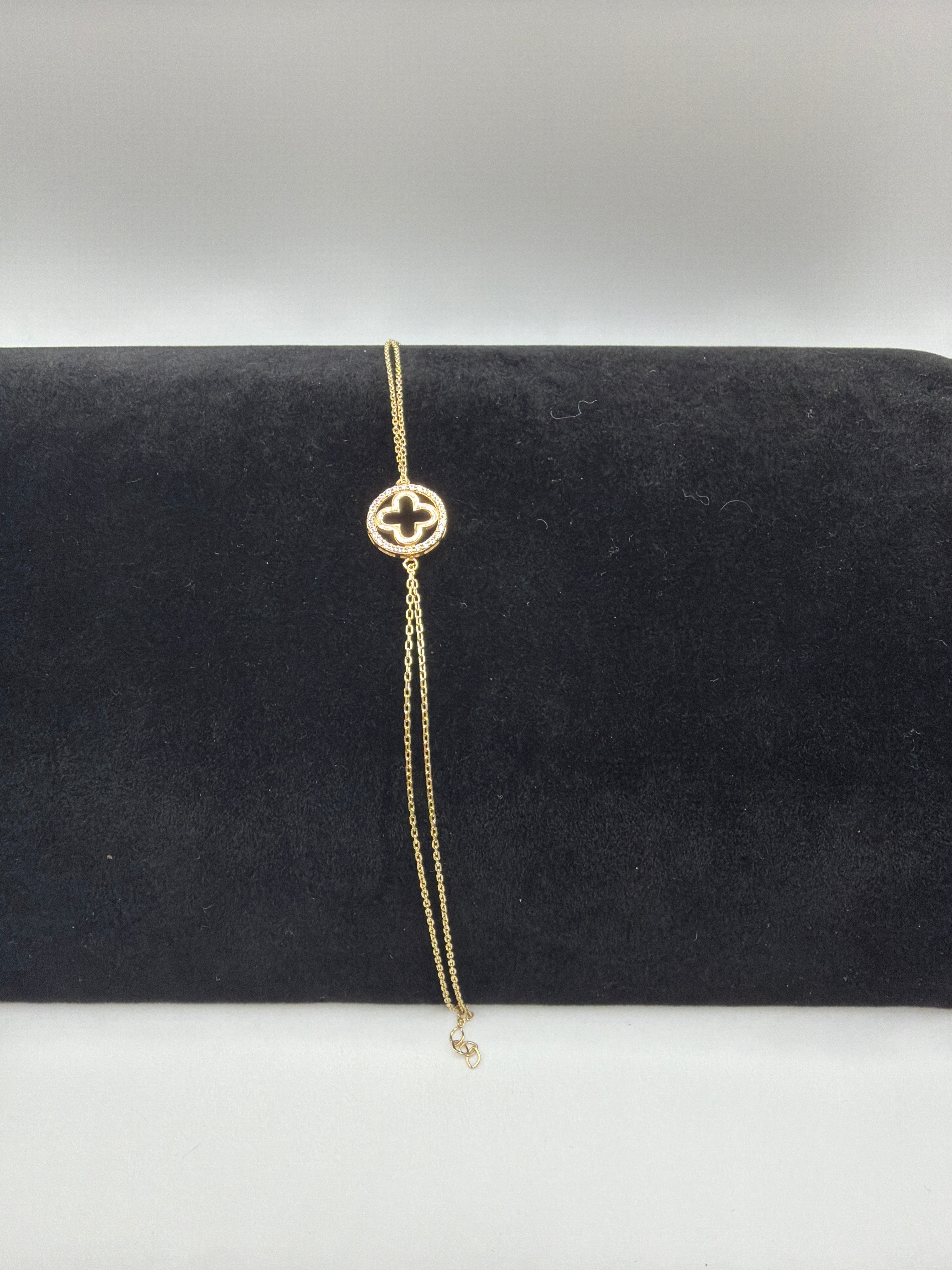 14k Clover Bracelet