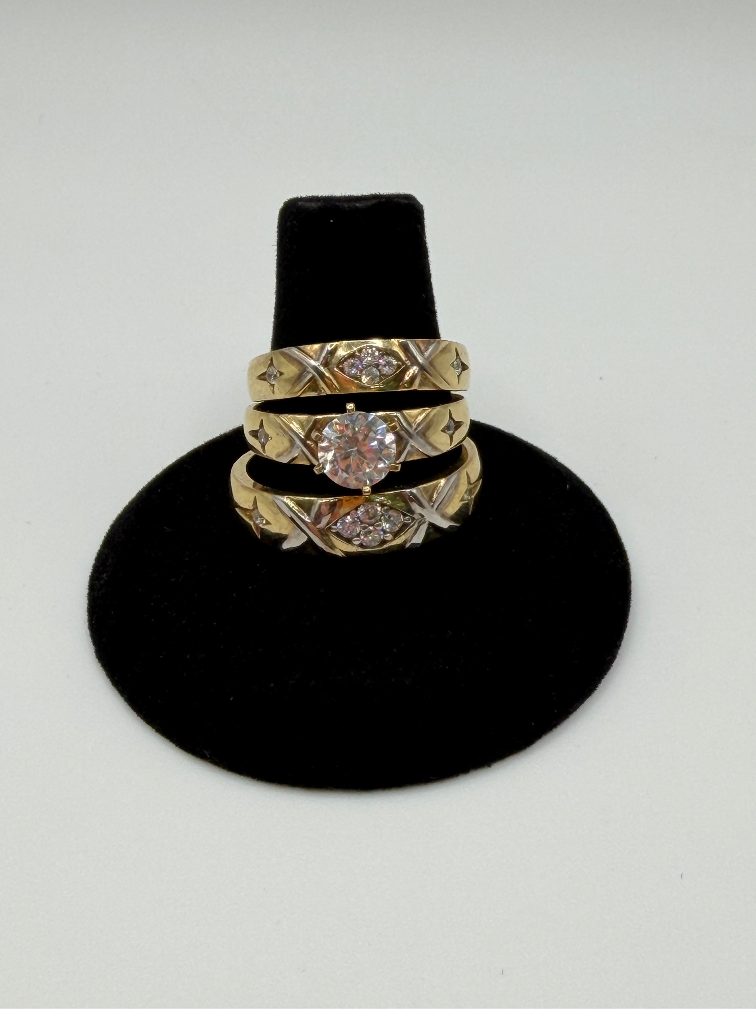 Wedding ring set 10k
