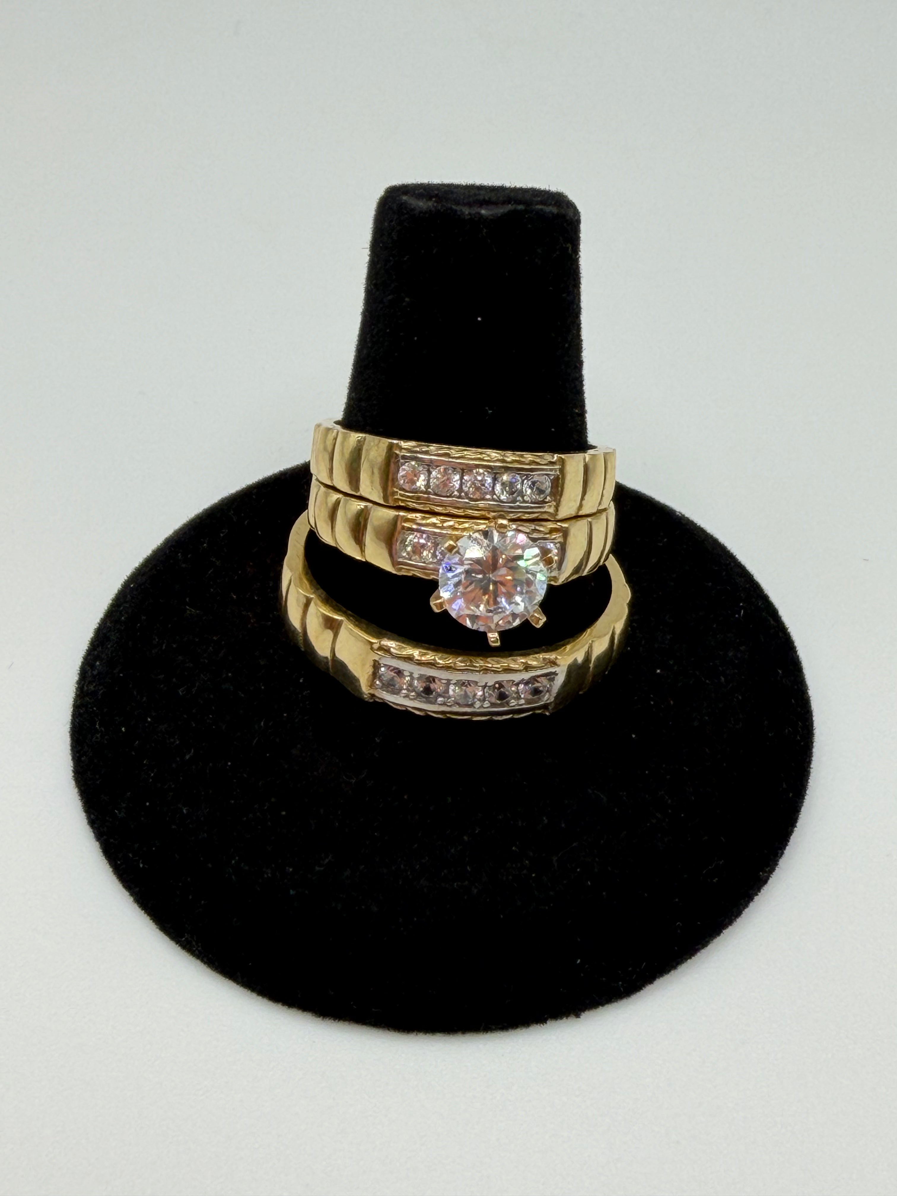 Wedding ring set 10k